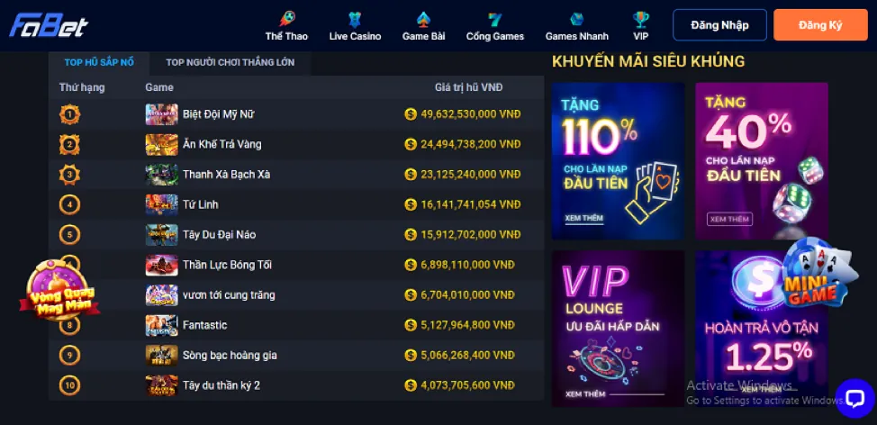 Chọn game nổ hũ cmd368